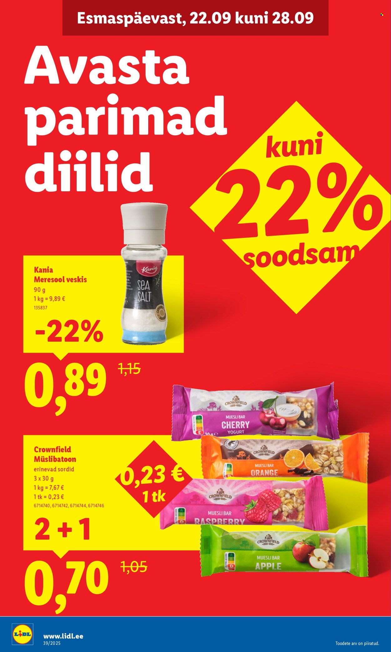 Lidl kliendileht - Kliendileht (22.09 - 28.09.2025)