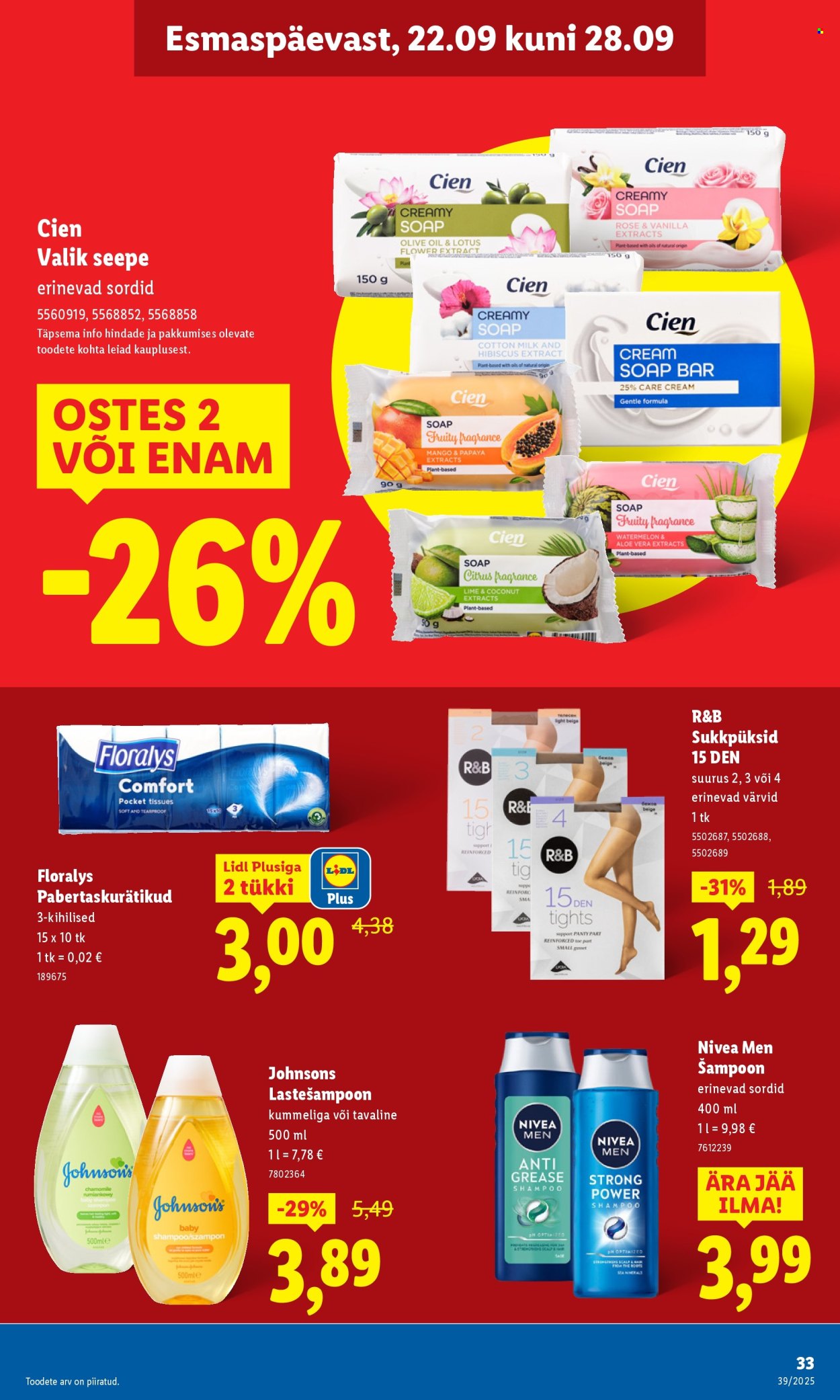 Lidl kliendileht - Kliendileht (22.09 - 28.09.2025)