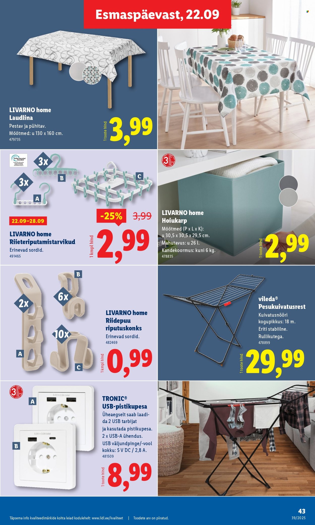 Lidl kliendileht - Kliendileht (22.09 - 28.09.2025)