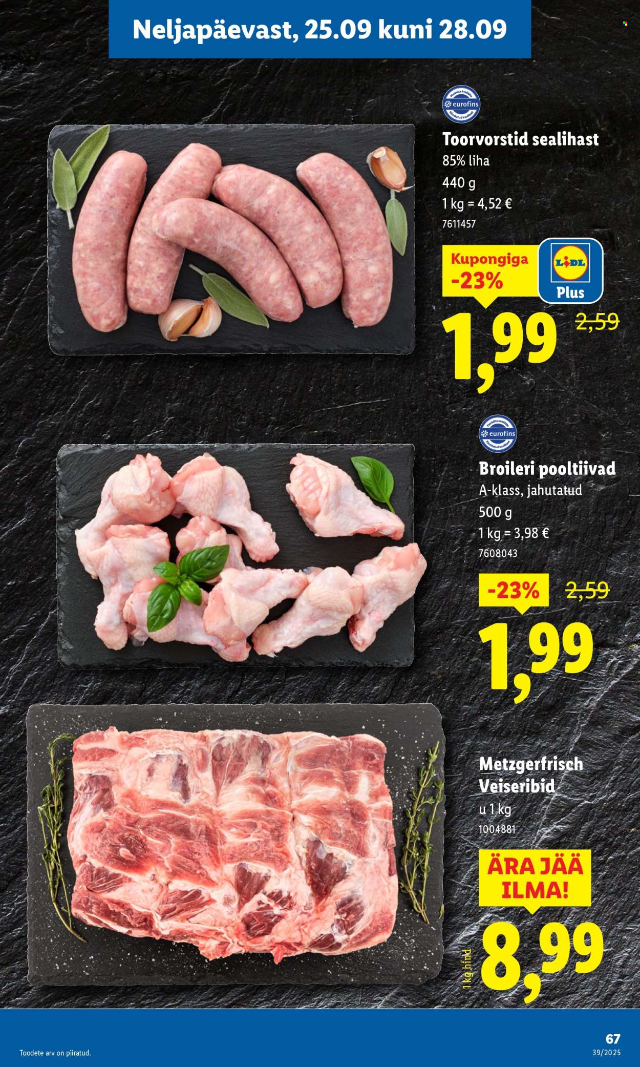 Lidl kliendileht - Kliendileht (22.09 - 28.09.2025)