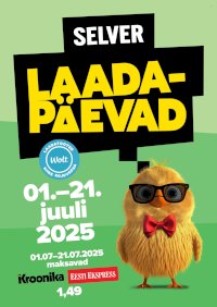 Selver kliendileht - Selveri Laadapäevad (1.07 - 21.07.2025)