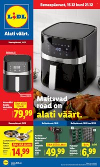Lidl kliendileht - Tööstuskaupade pakkumised (15.12 - 21.12.2025)