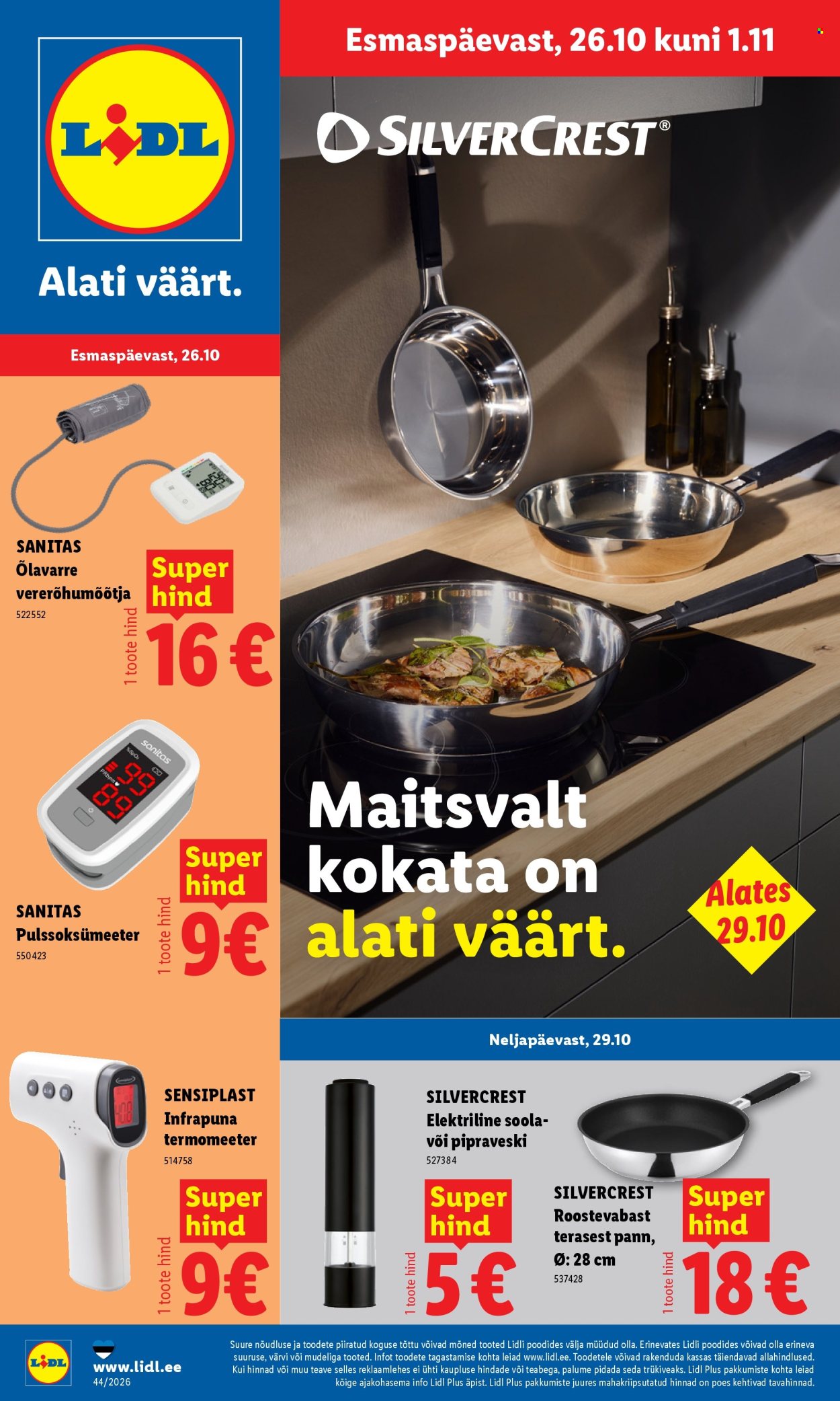 Lidl kliendileht (26.10 - 1.11.2026)