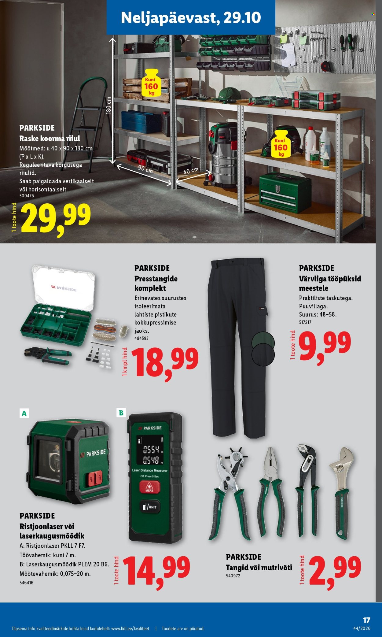 Lidl kliendileht (26.10 - 1.11.2026)