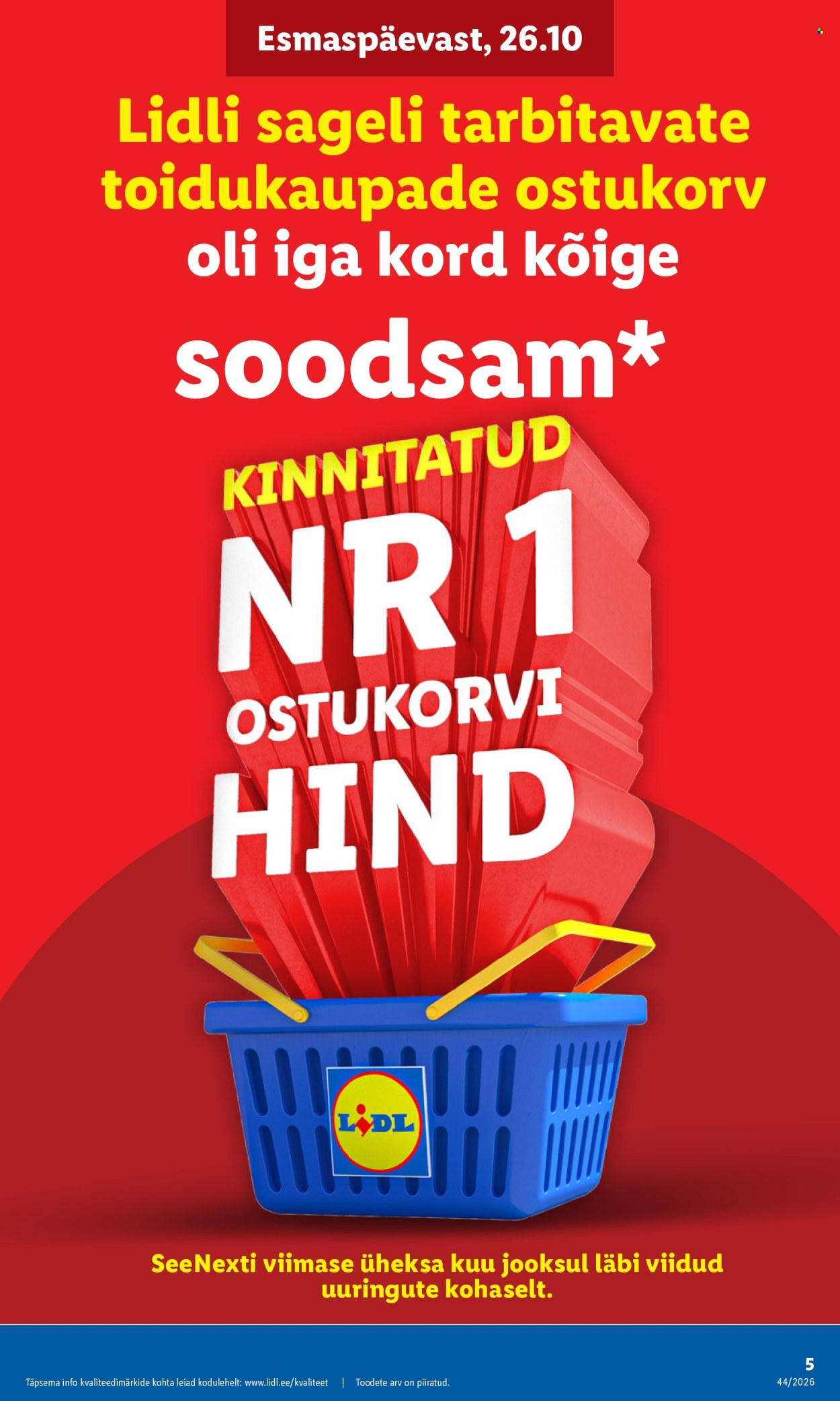 Lidl kliendileht (26.10 - 1.11.2026)