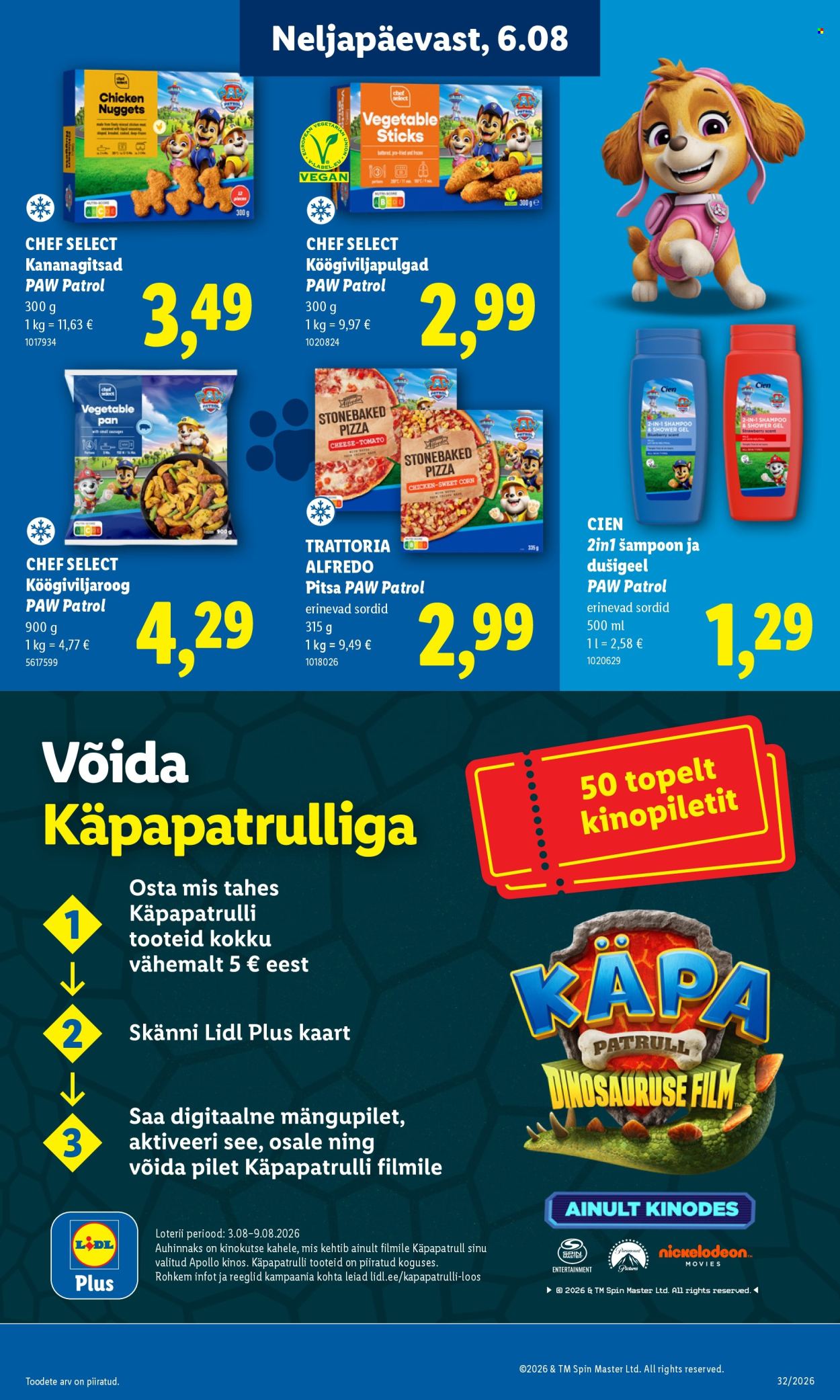 Lidl kliendileht (3.08 - 9.08.2026)
