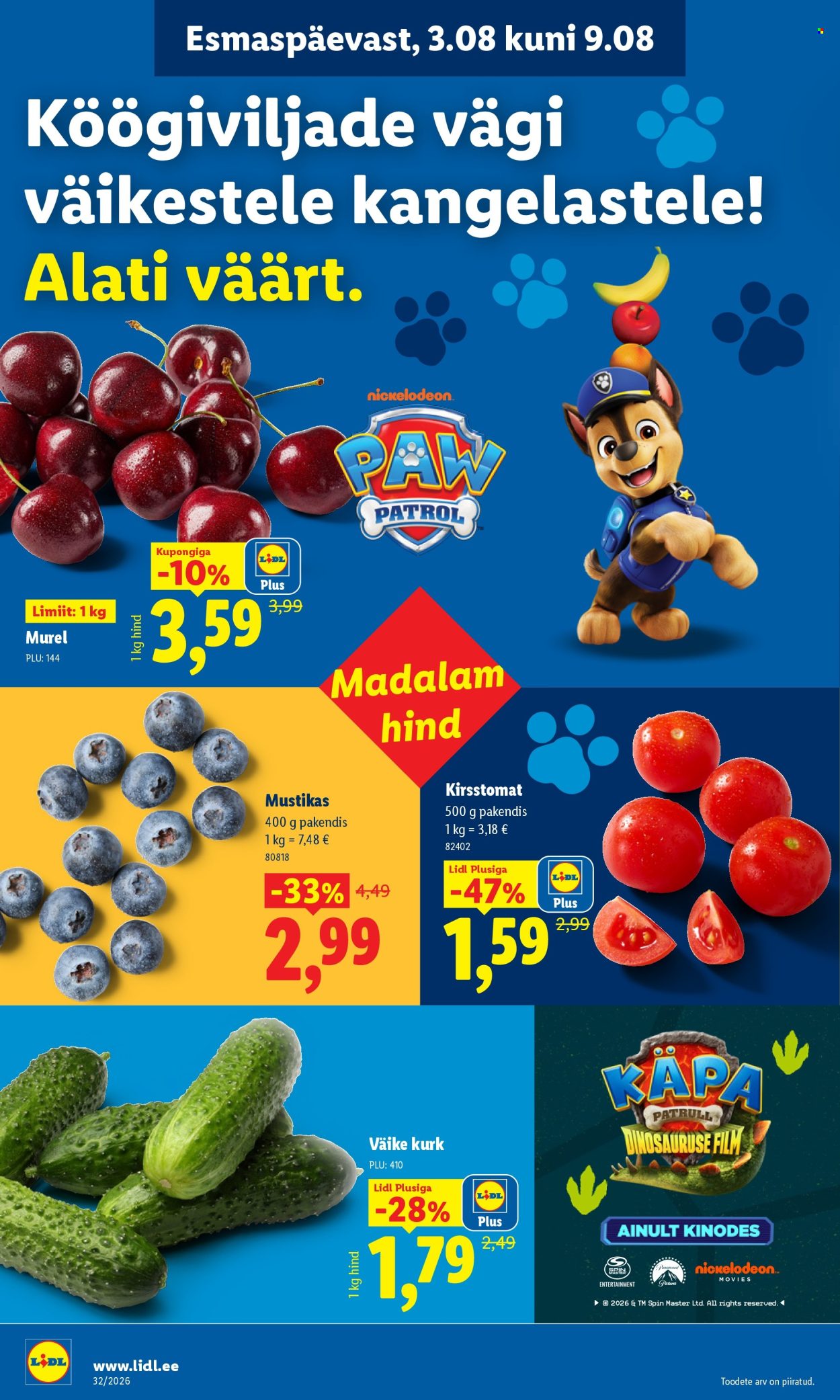 Lidl kliendileht (3.08 - 9.08.2026)