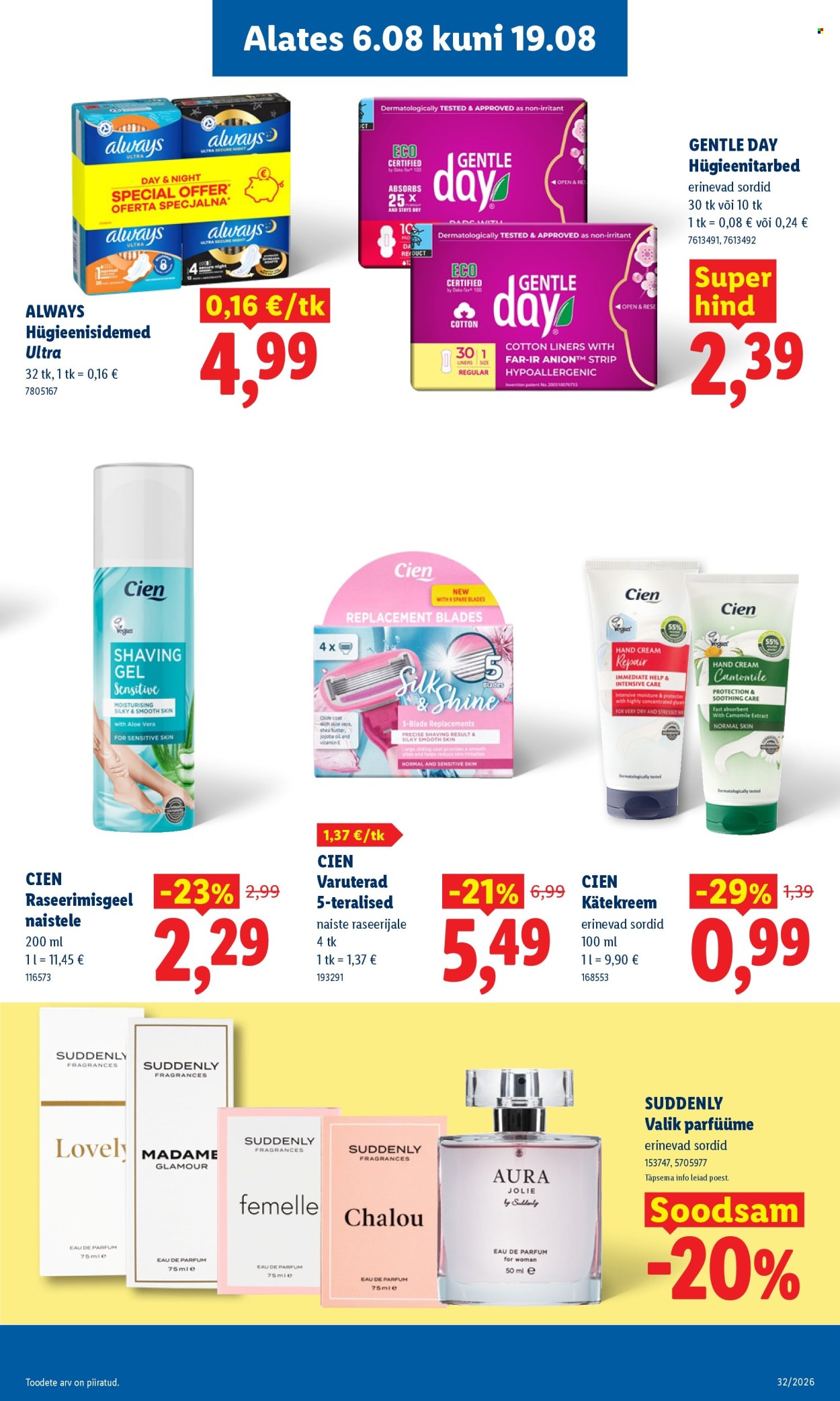 Lidl kliendileht (3.08 - 9.08.2026)