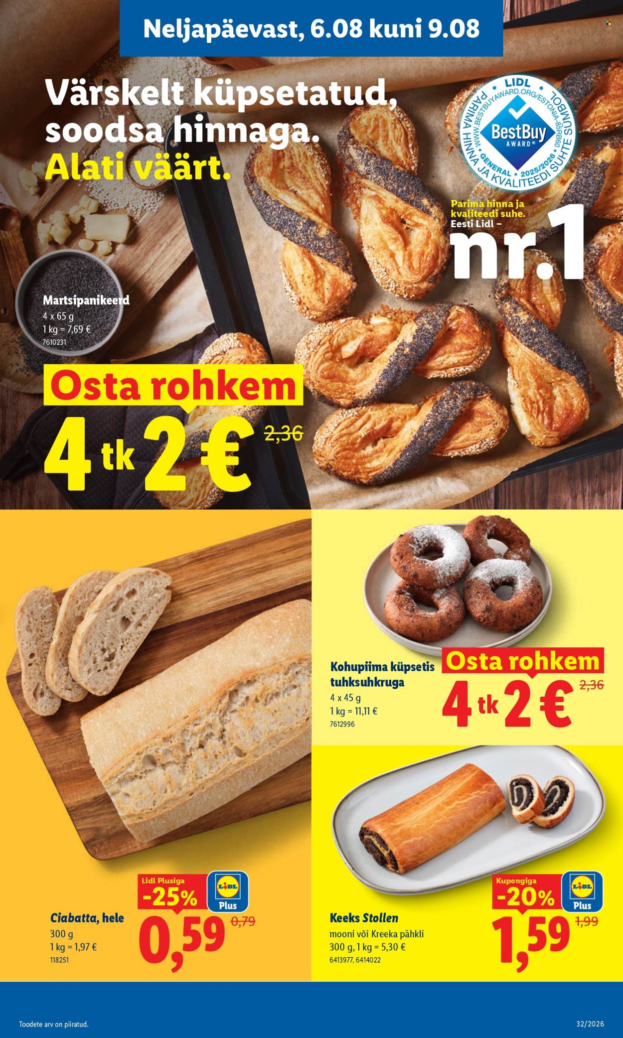 Lidl kliendileht (3.08 - 9.08.2026)