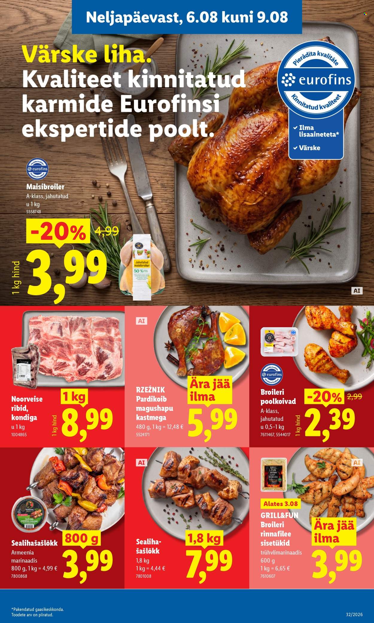 Lidl kliendileht (3.08 - 9.08.2026)