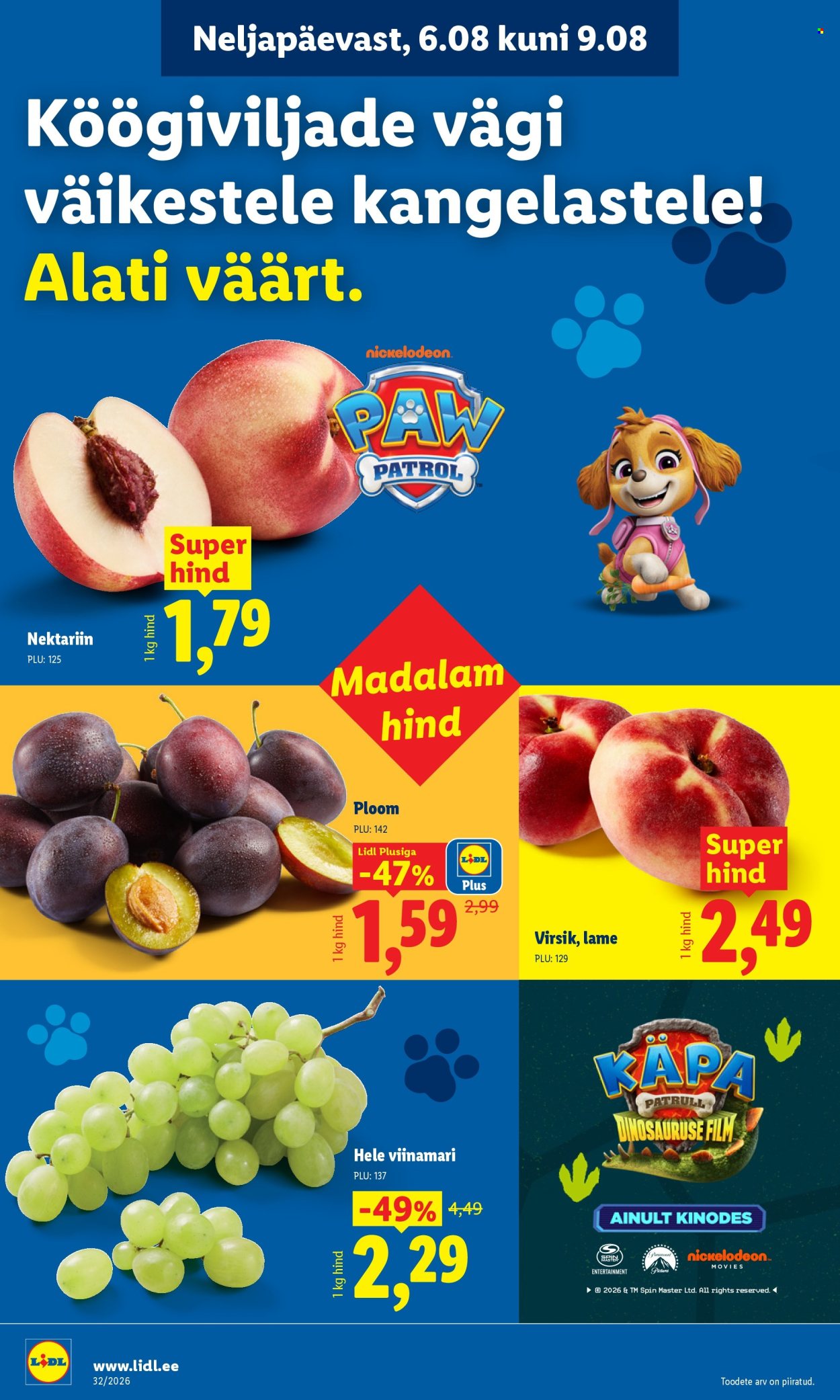 Lidl kliendileht (3.08 - 9.08.2026)