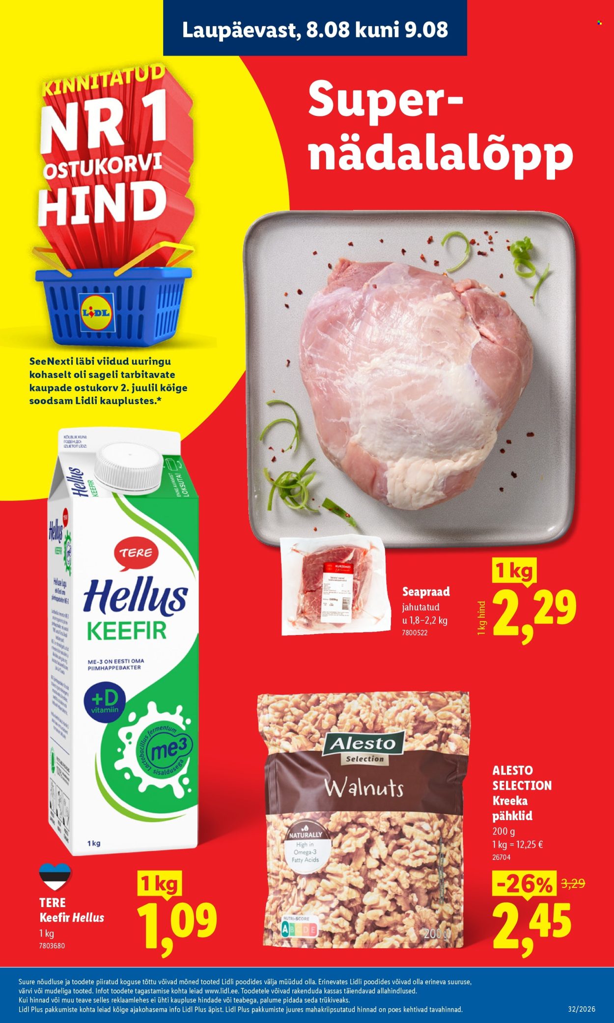 Lidl kliendileht (3.08 - 9.08.2026)