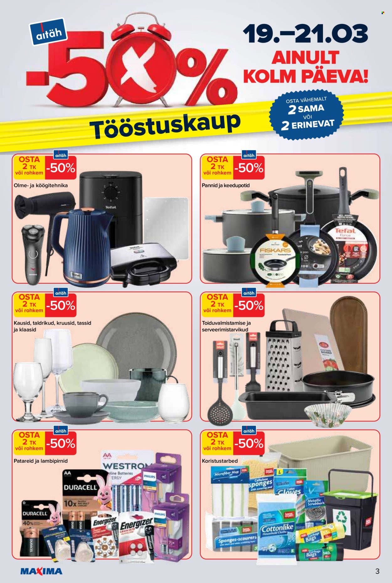 Maxima kliendileht - -50% kampaaniatooted (19.03 - 21.03.2026)