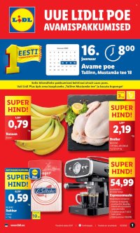 Lidl kliendileht - Tallinn,Mustamäe tee (16.01 - 19.01.2025)