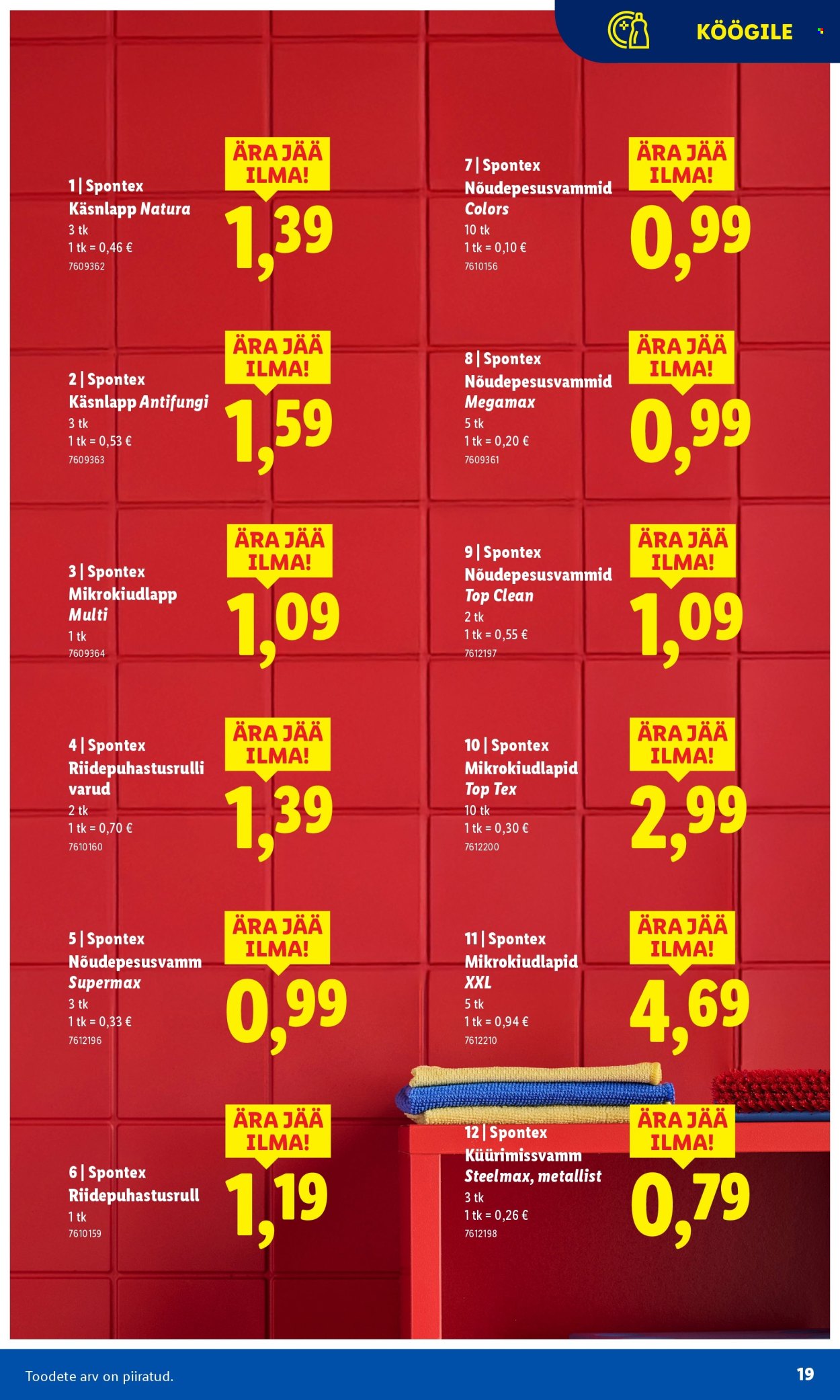 Lidl kliendileht - Puhtuse festival (3.11 - 16.11.2025)