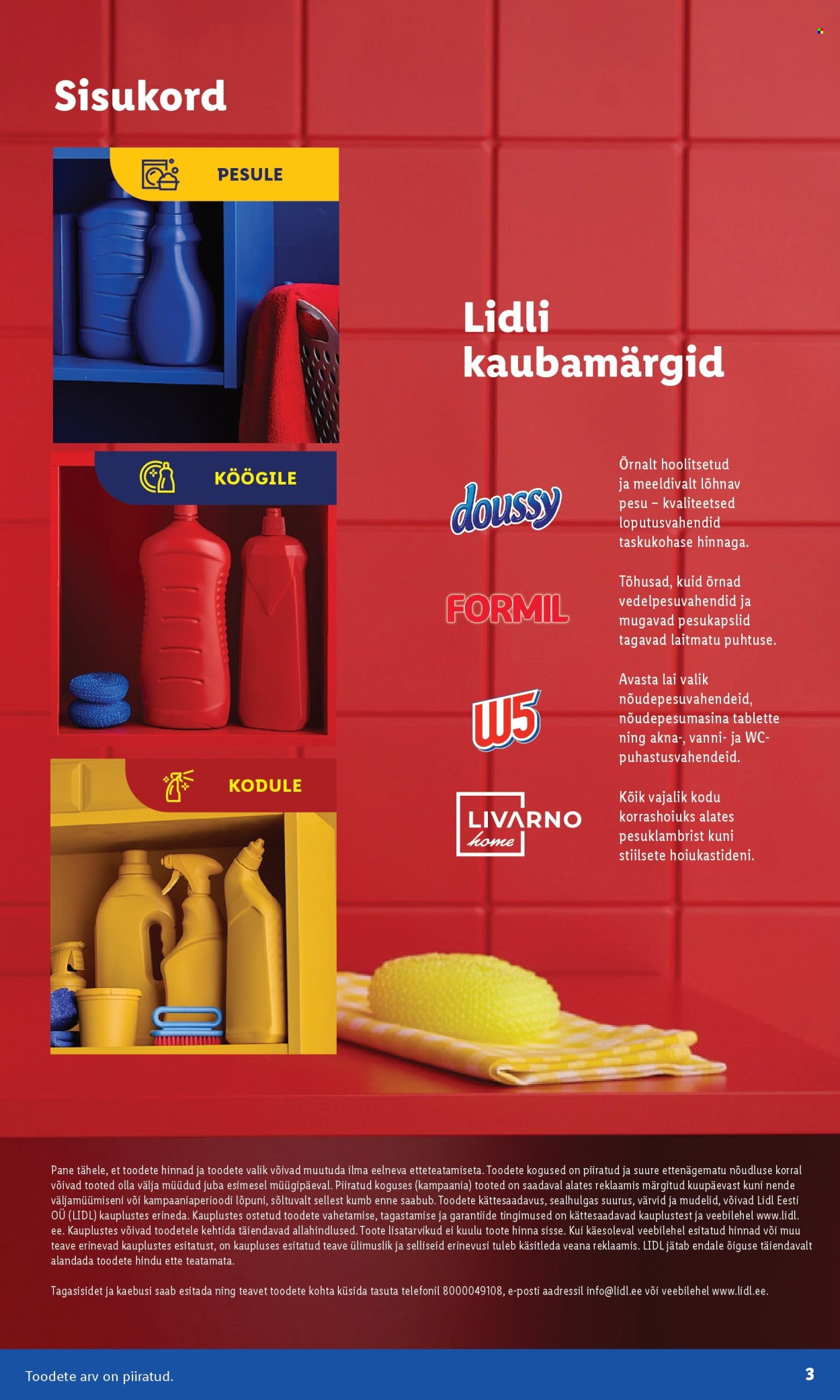 Lidl kliendileht - Puhtuse festival (3.11 - 16.11.2025)