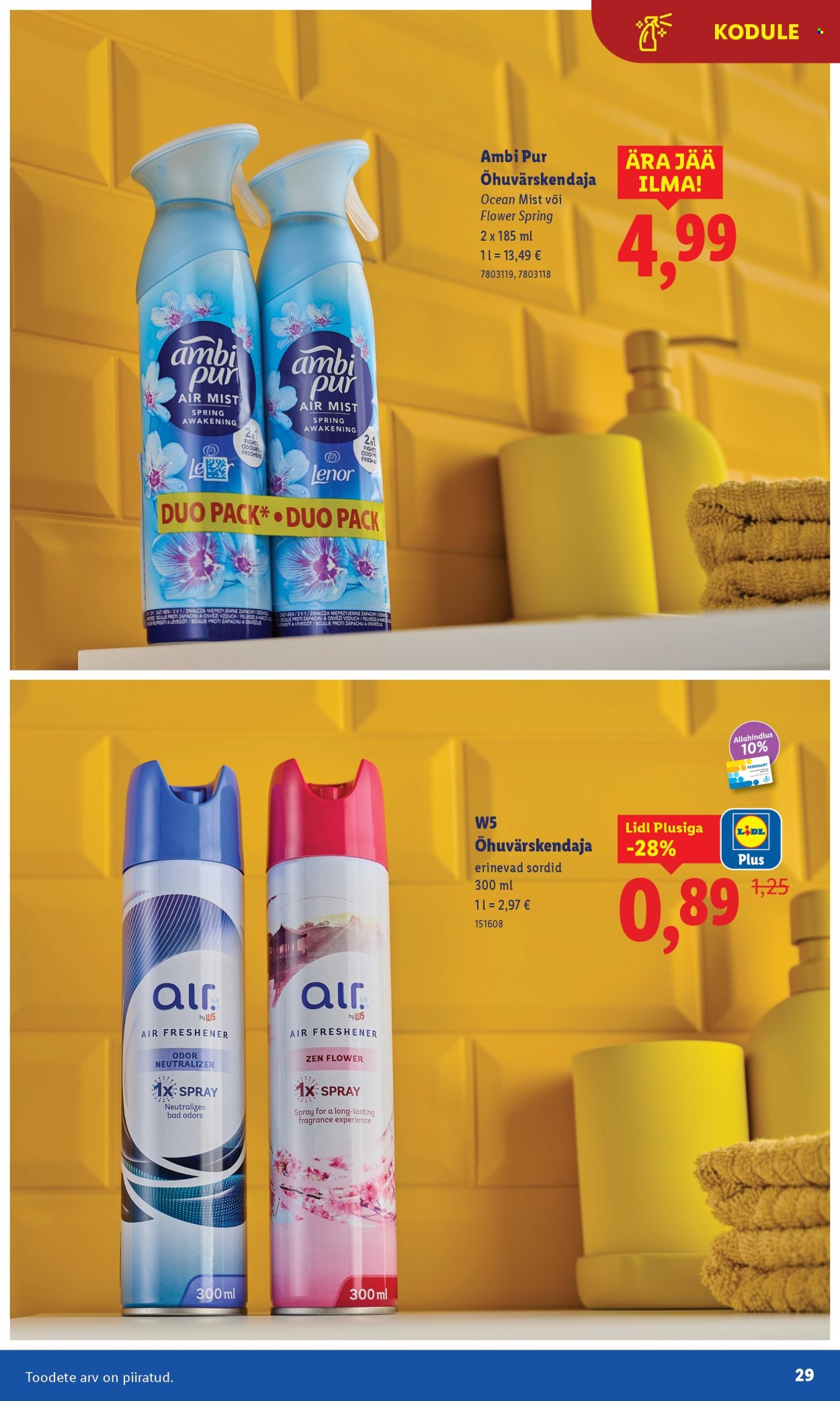 Lidl kliendileht - Puhtuse festival (3.11 - 16.11.2025)