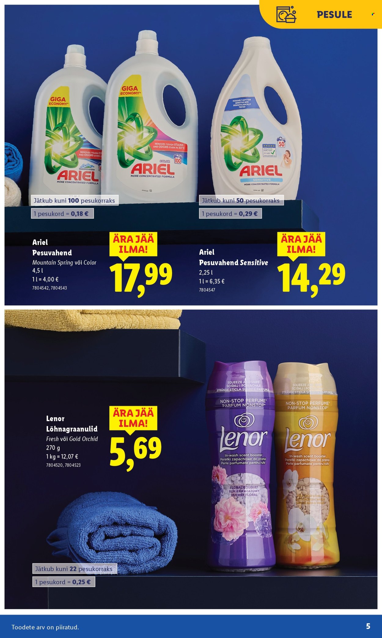 Lidl kliendileht - Puhtuse festival (3.11 - 16.11.2025)