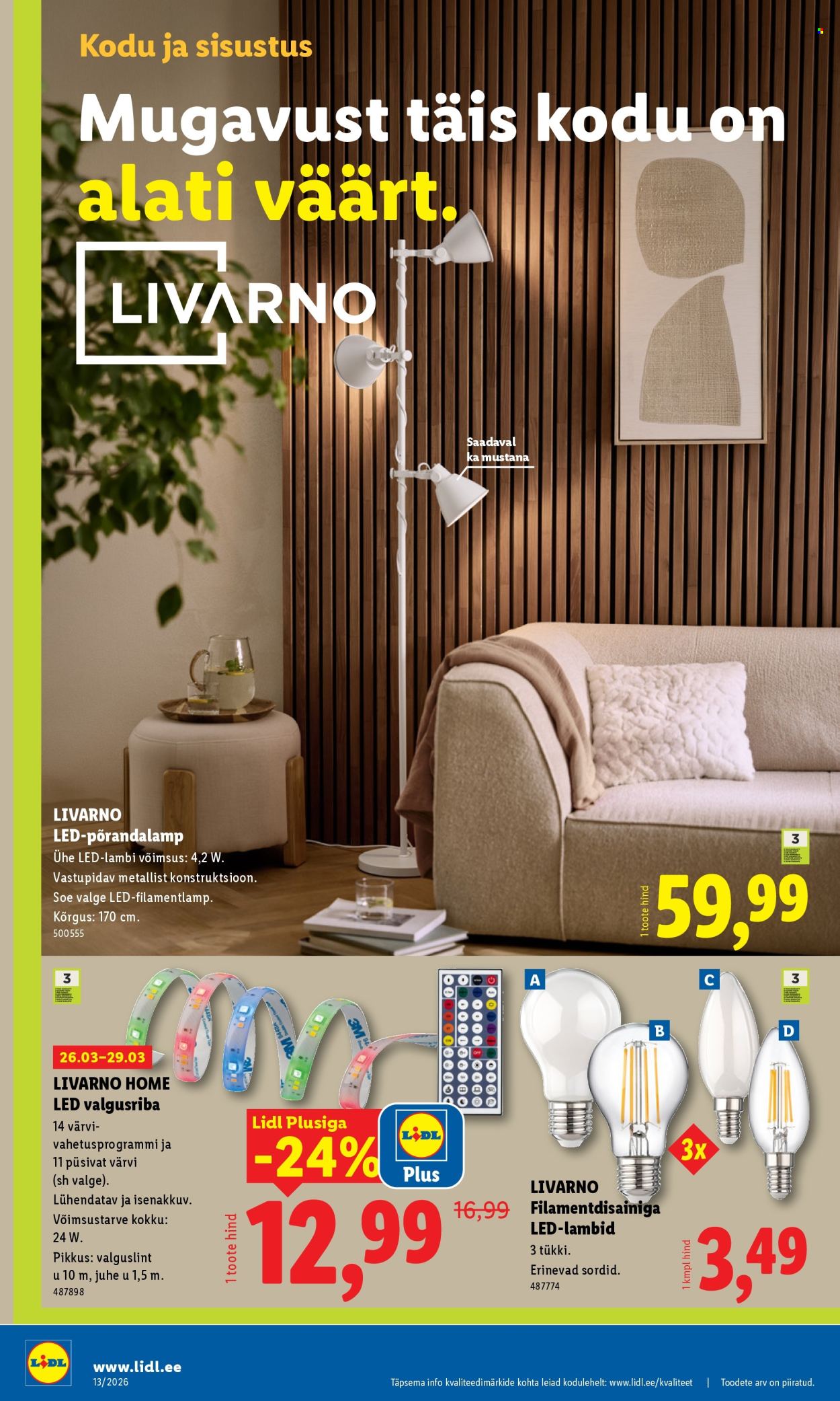 Lidl kliendileht - Tööstuskaupade pakkumised (23.03 - 29.03.2026)