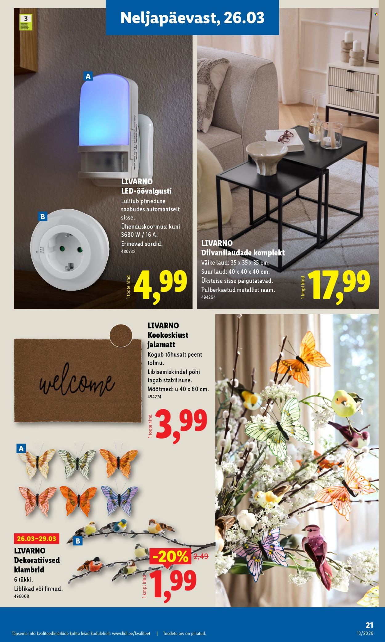 Lidl kliendileht - Tööstuskaupade pakkumised (23.03 - 29.03.2026)