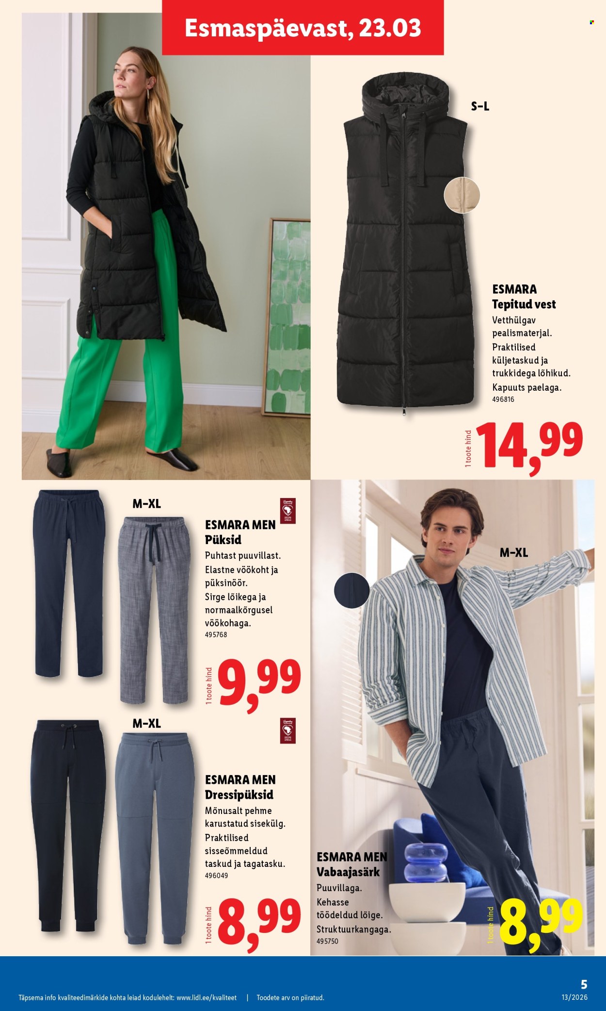 Lidl kliendileht - Tööstuskaupade pakkumised (23.03 - 29.03.2026)