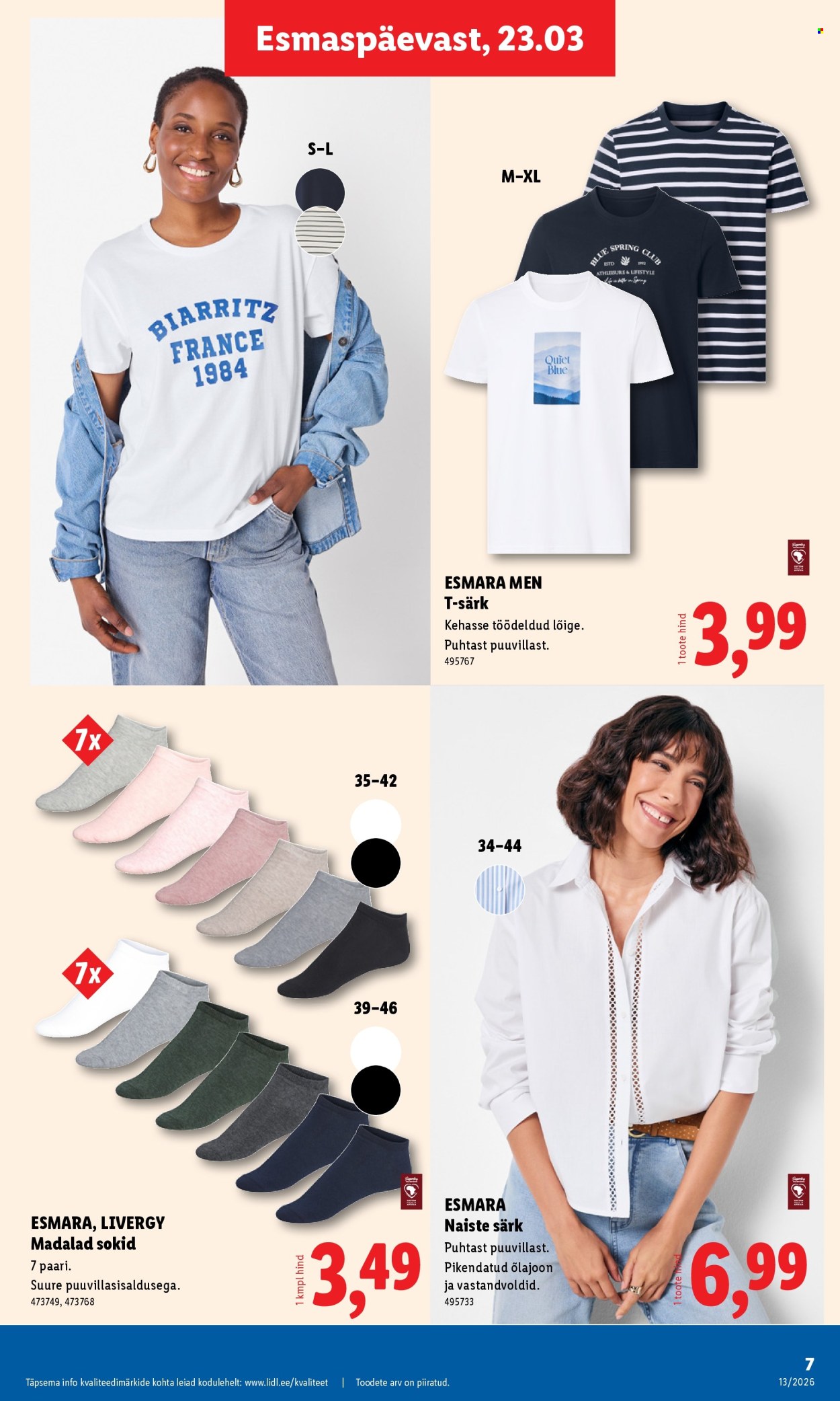 Lidl kliendileht - Tööstuskaupade pakkumised (23.03 - 29.03.2026)