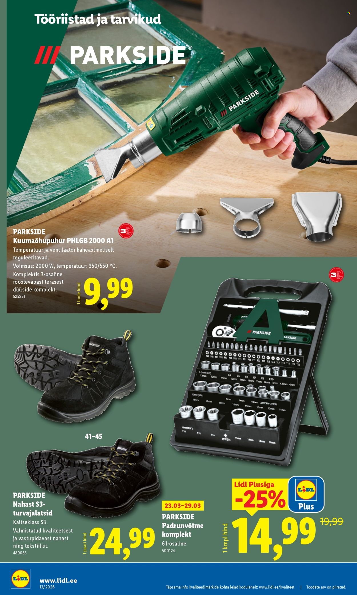 Lidl kliendileht - Tööstuskaupade pakkumised (23.03 - 29.03.2026)