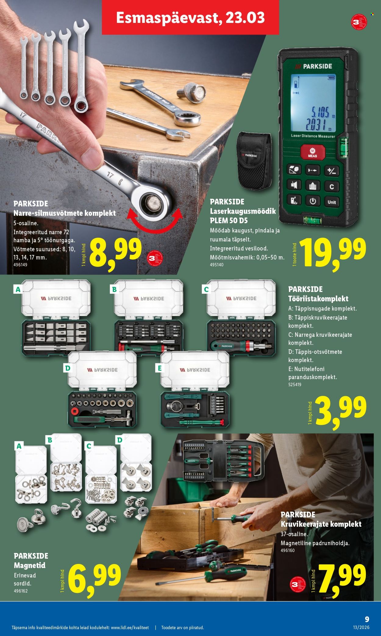 Lidl kliendileht - Tööstuskaupade pakkumised (23.03 - 29.03.2026)