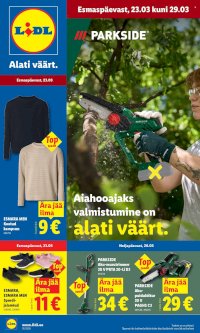 Lidl kliendileht - Tööstuskaupade pakkumised (23.03 - 29.03.2026)