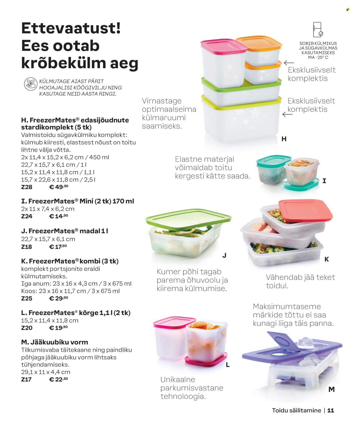 Tupperware kliendileht - KEVAD & SUVI 2024