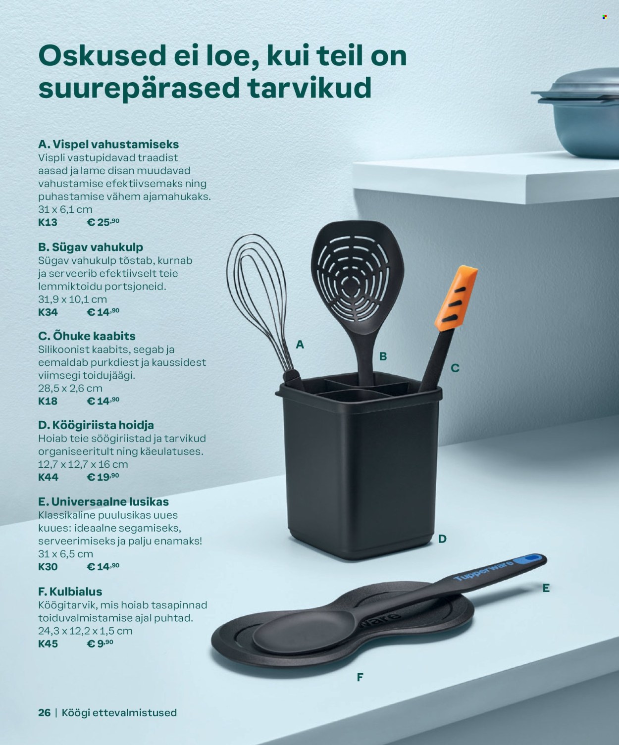 Tupperware kliendileht - KEVAD & SUVI 2024