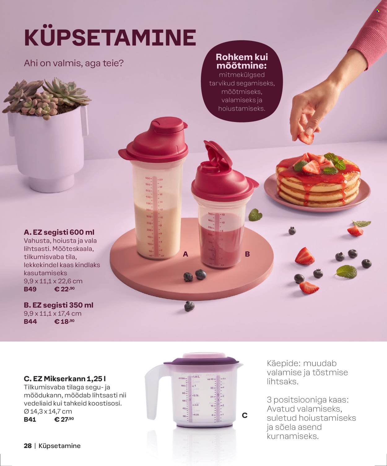 Tupperware kliendileht - KEVAD & SUVI 2024