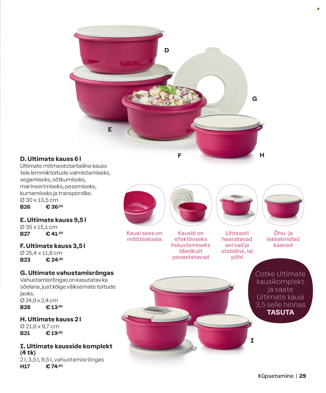Tupperware kliendileht - KEVAD & SUVI 2024