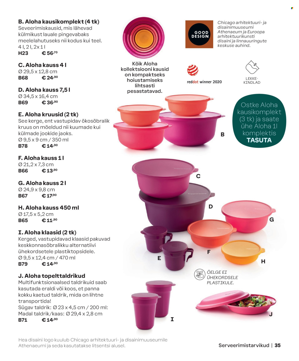 Tupperware kliendileht - KEVAD & SUVI 2024