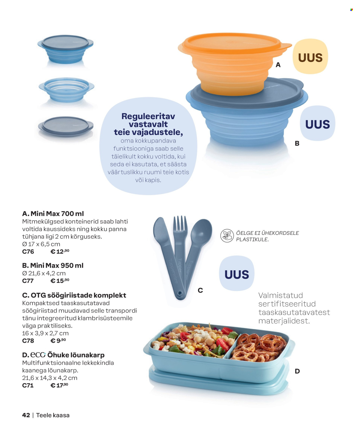Tupperware kliendileht - KEVAD & SUVI 2024
