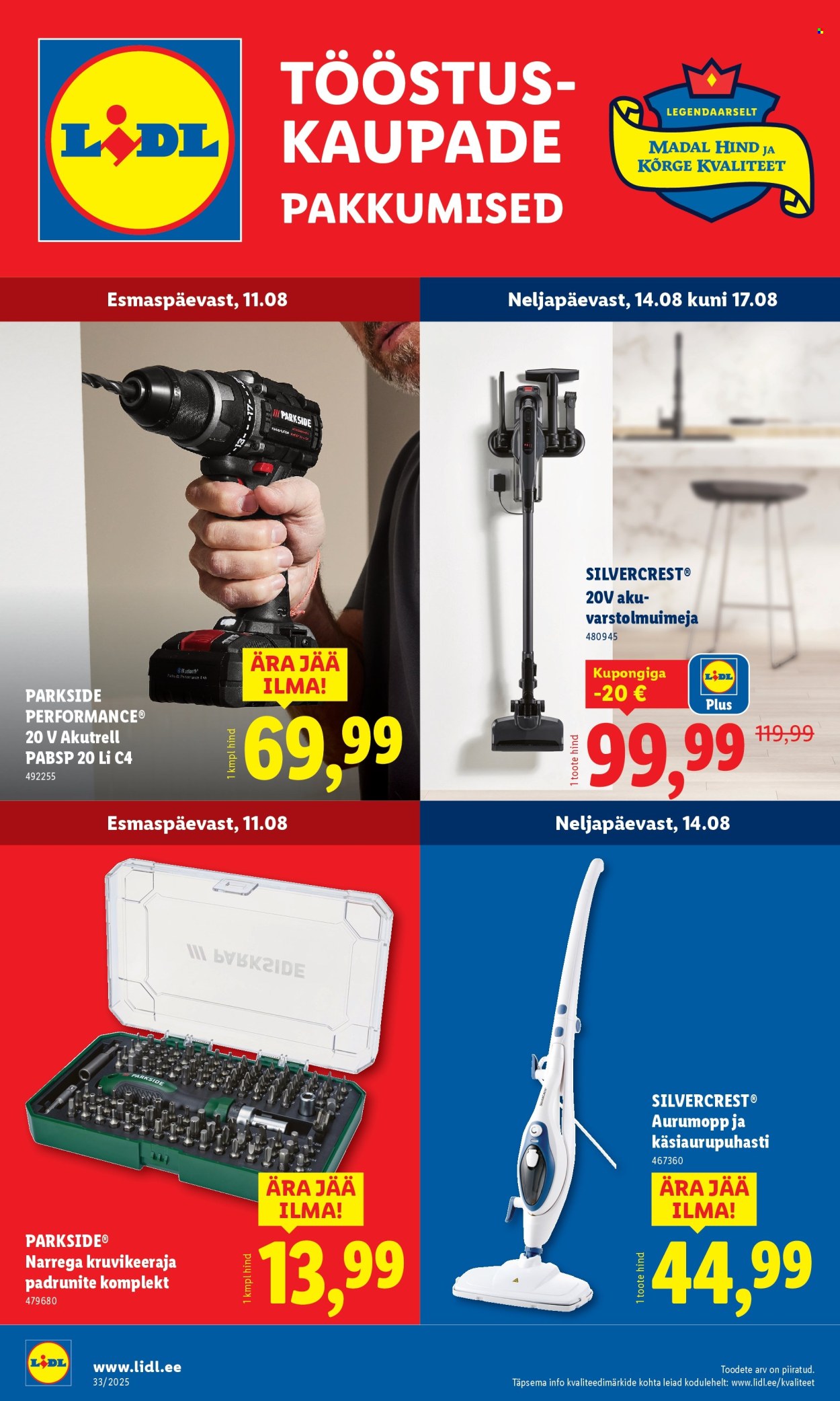 Lidl kliendileht - Tööstuskaupade pakkumised (11.08 - 17.08.2025)