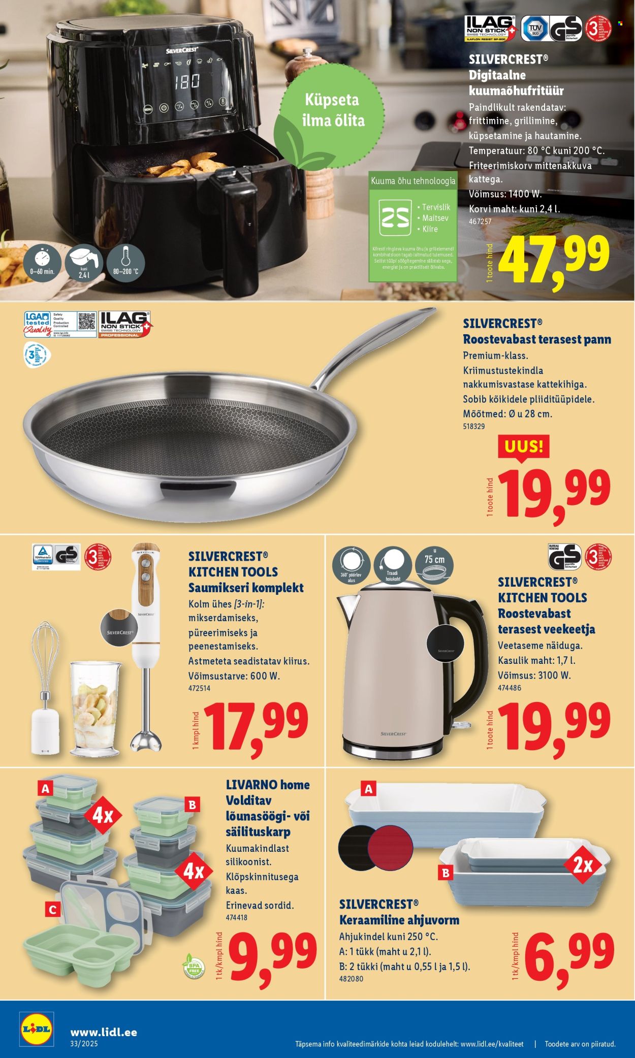 Lidl kliendileht - Tööstuskaupade pakkumised (11.08 - 17.08.2025)