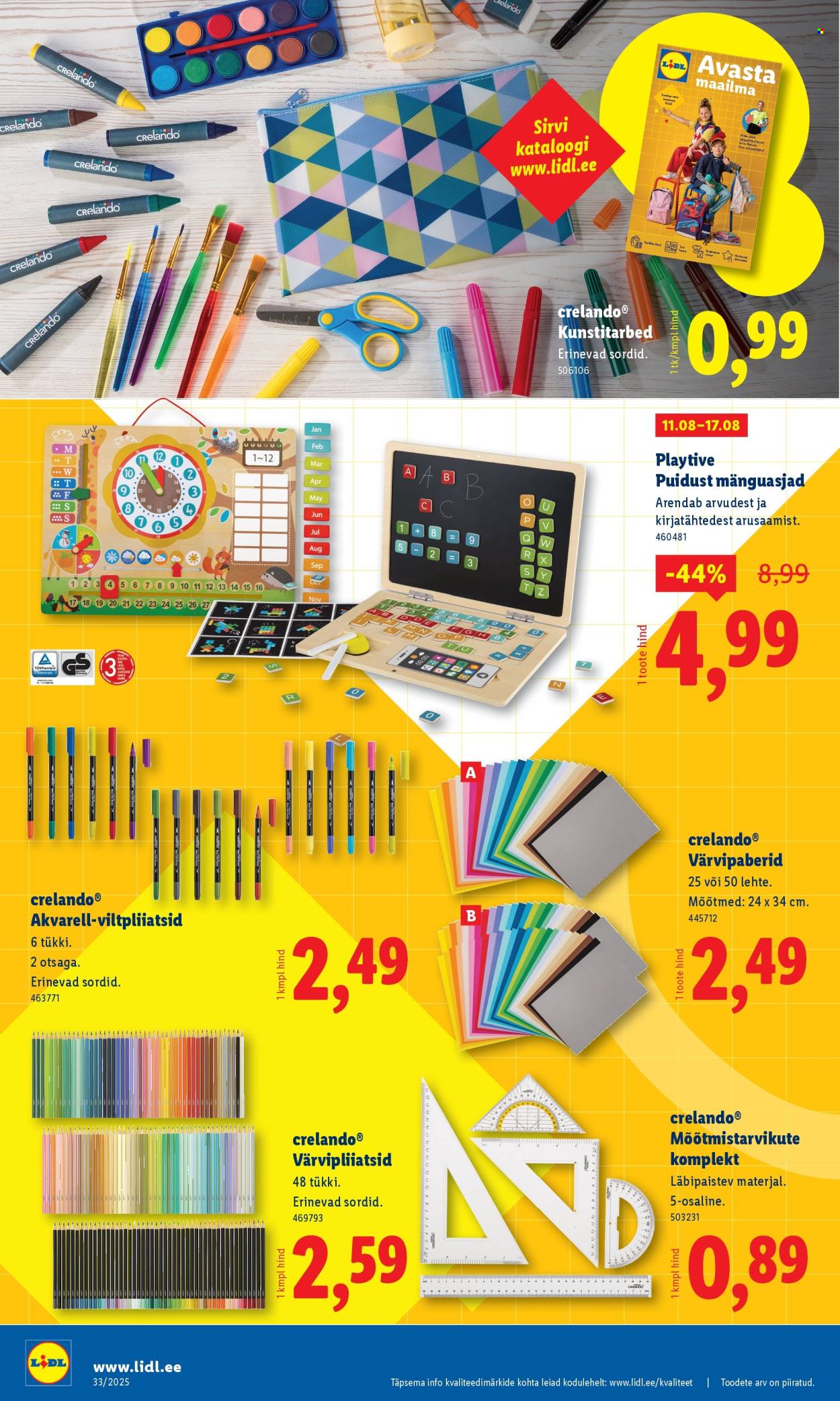 Lidl kliendileht - Tööstuskaupade pakkumised (11.08 - 17.08.2025)