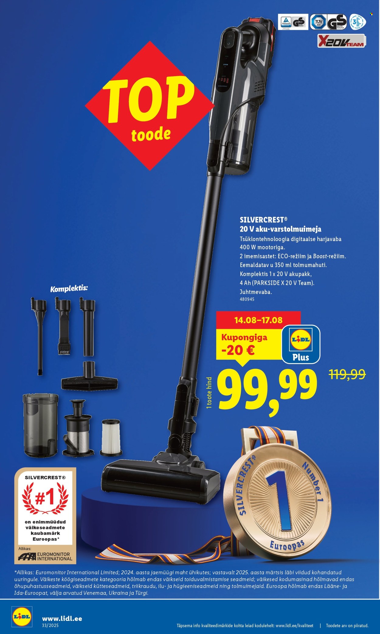 Lidl kliendileht - Tööstuskaupade pakkumised (11.08 - 17.08.2025)