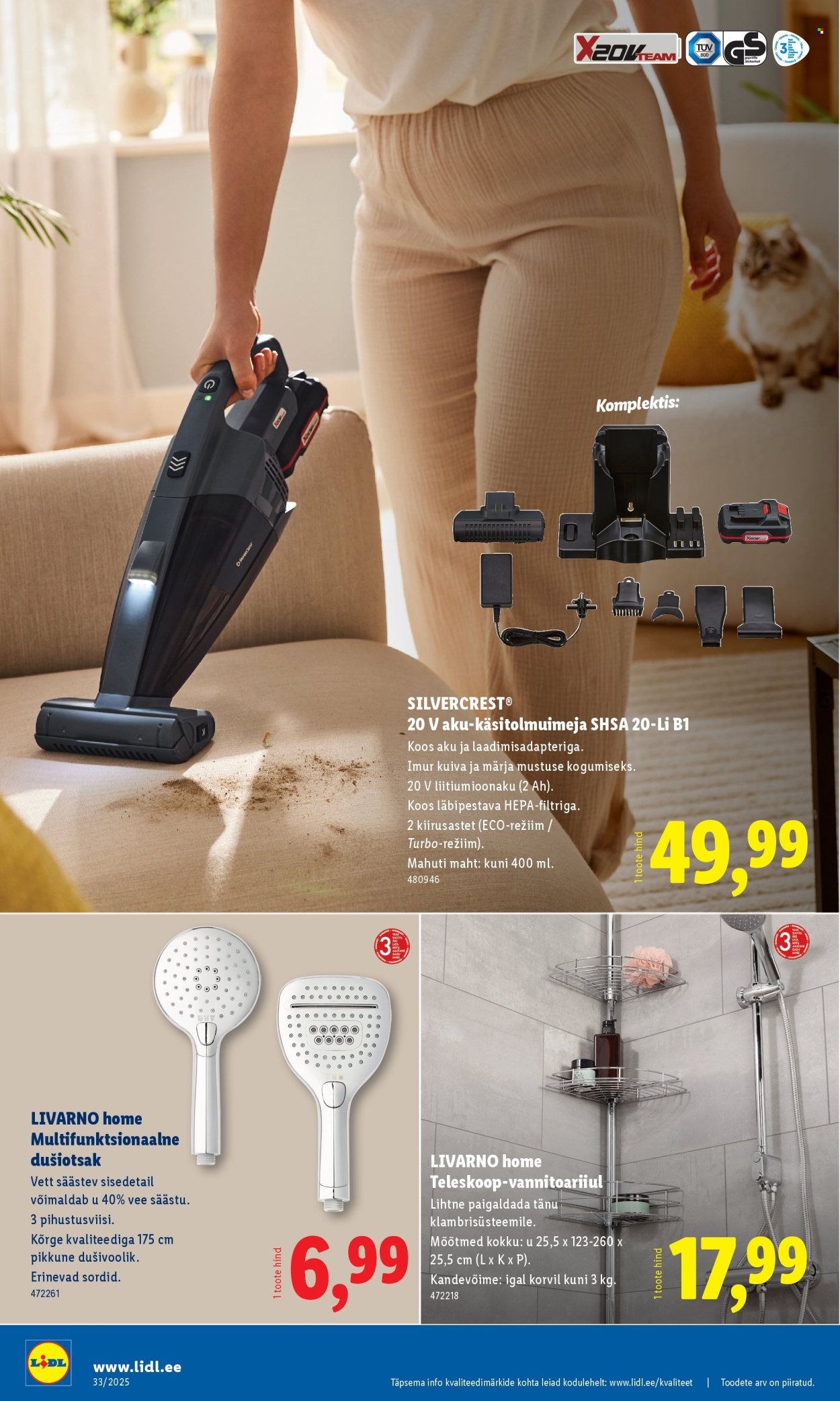 Lidl kliendileht - Tööstuskaupade pakkumised (11.08 - 17.08.2025)