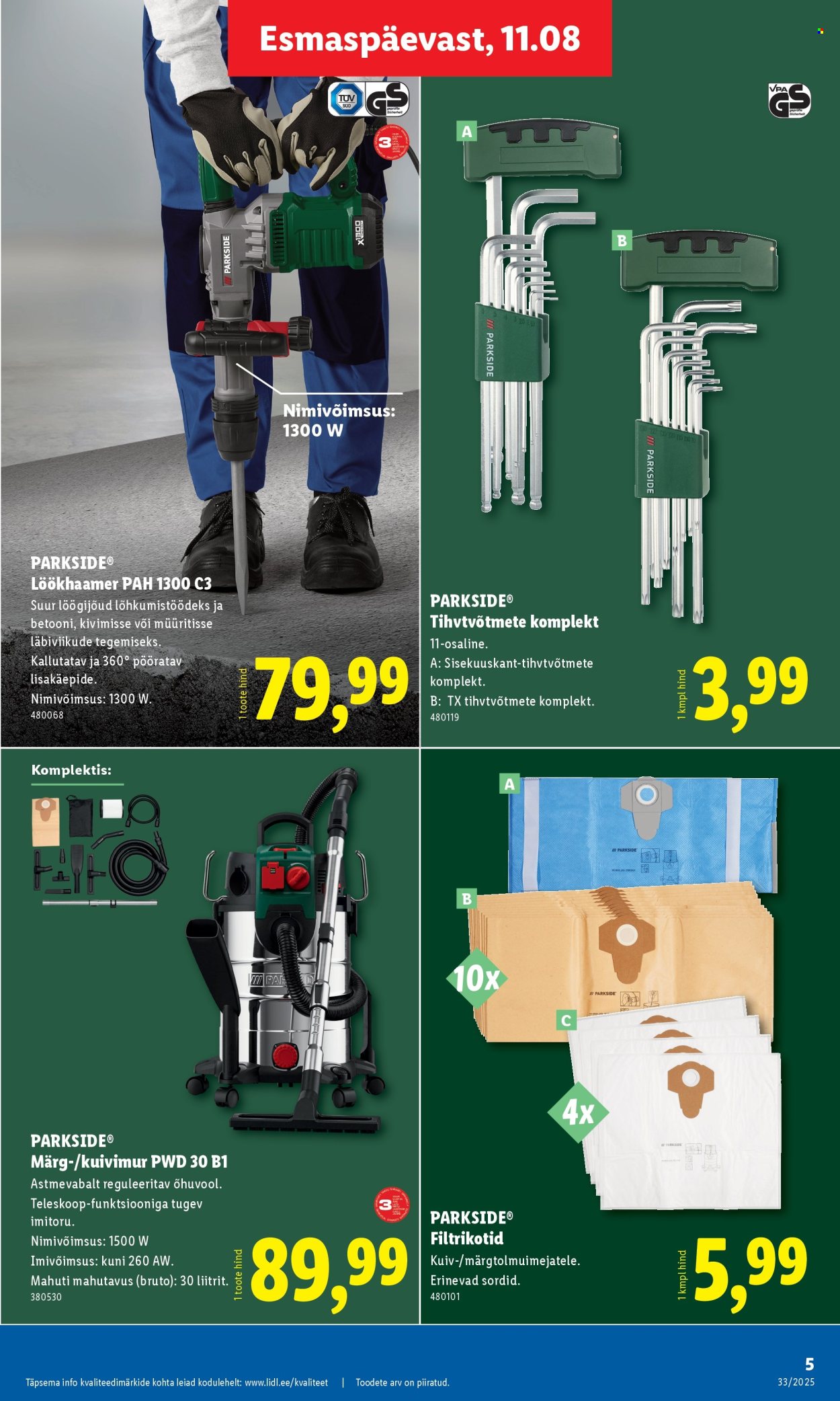 Lidl kliendileht - Tööstuskaupade pakkumised (11.08 - 17.08.2025)