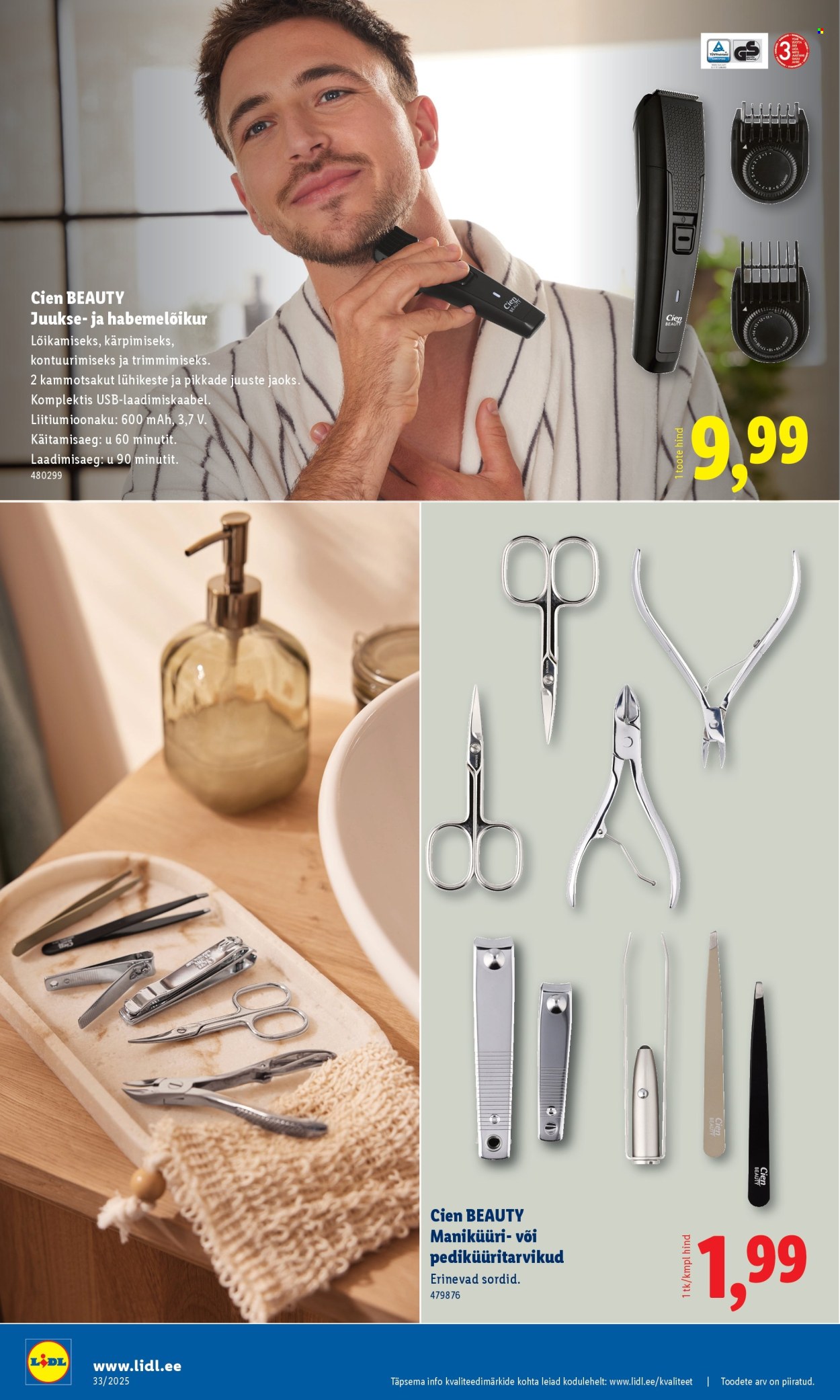 Lidl kliendileht - Tööstuskaupade pakkumised (11.08 - 17.08.2025)
