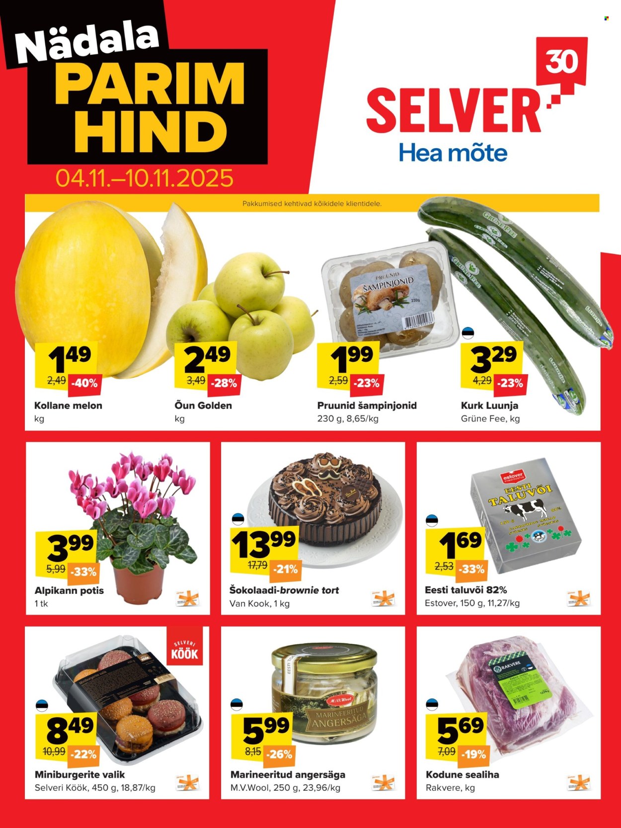 Selver kliendileht - Nädala parim hind (4.11 - 10.11.2025)