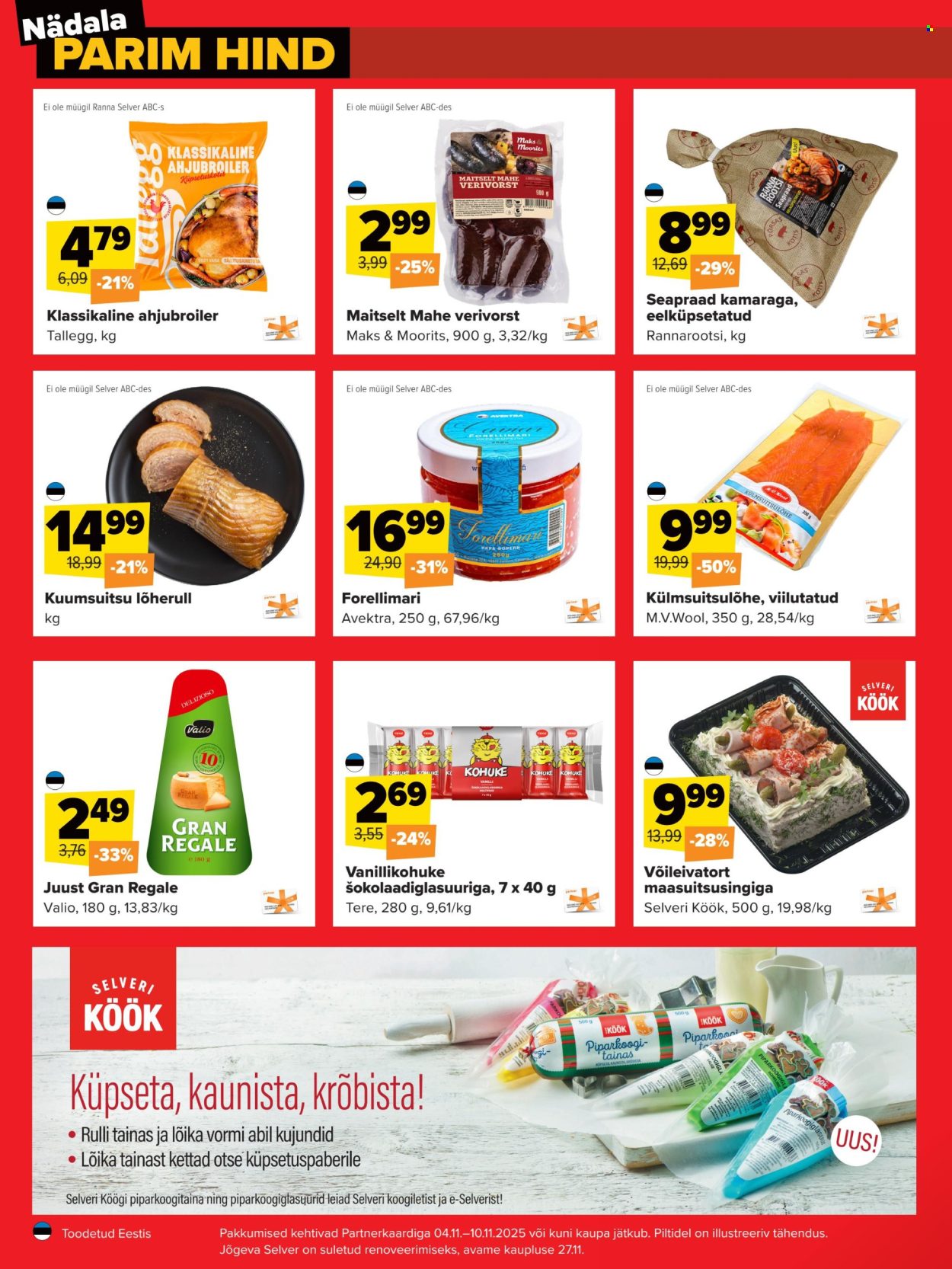 Selver kliendileht - Nädala parim hind (4.11 - 10.11.2025)