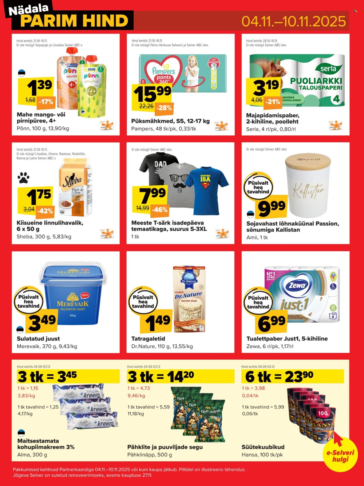 Selver kliendileht - Nädala parim hind (4.11 - 10.11.2025)