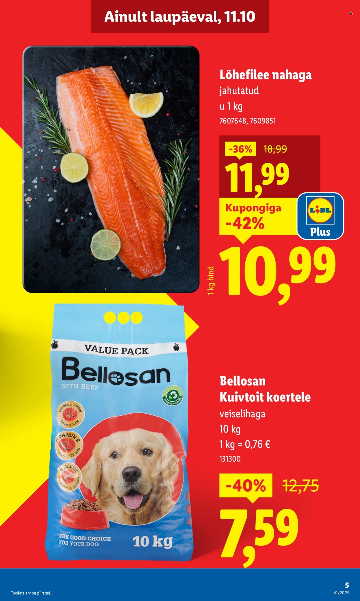 Lidl kliendileht - Nädalalõpu pakkumised (9.10 - 12.10.2025)