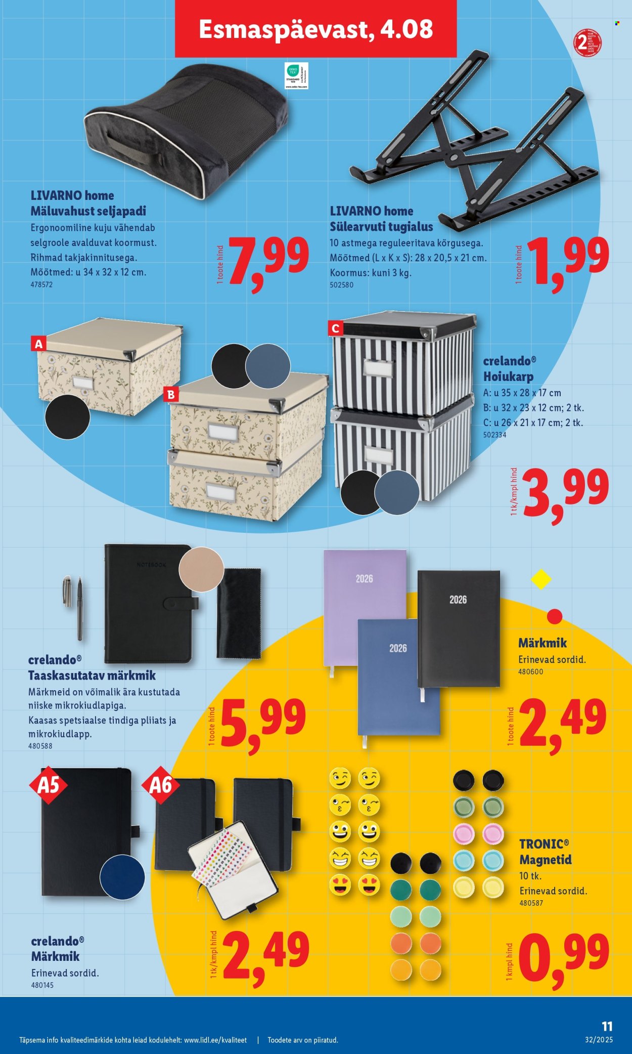 Lidl kliendileht - Tööstuskaupade pakkumised (4.08 - 10.08.2025)