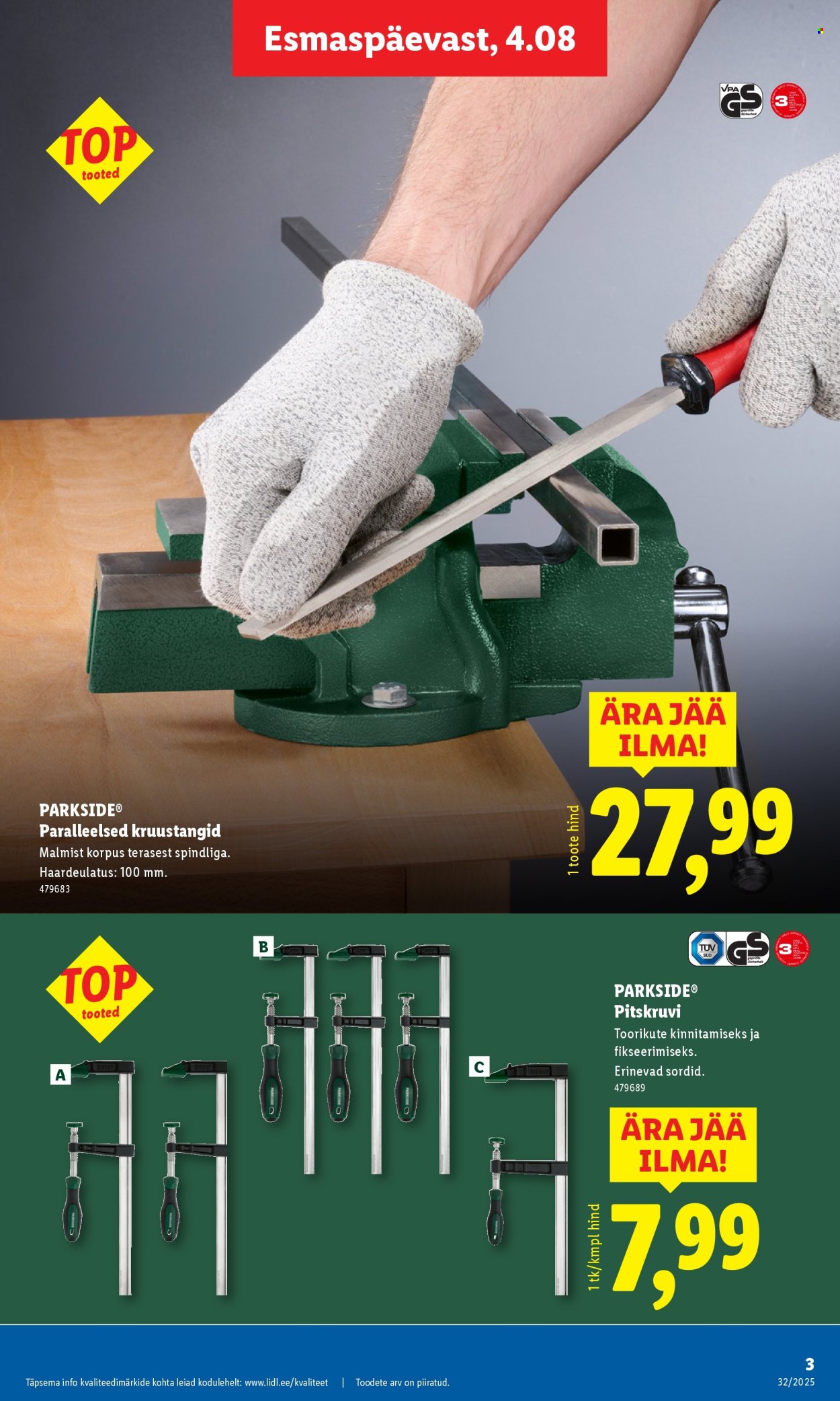 Lidl kliendileht - Tööstuskaupade pakkumised (4.08 - 10.08.2025)