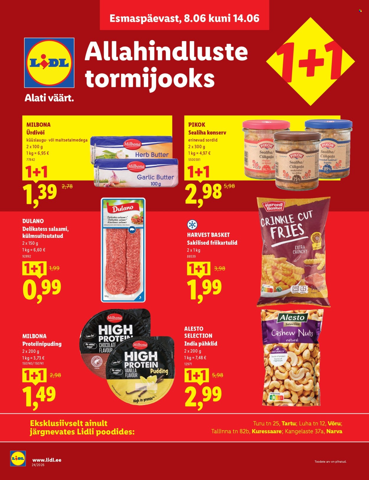 Lidl kliendileht - Allahindluste tormijooks (8.06 - 14.06.2026)