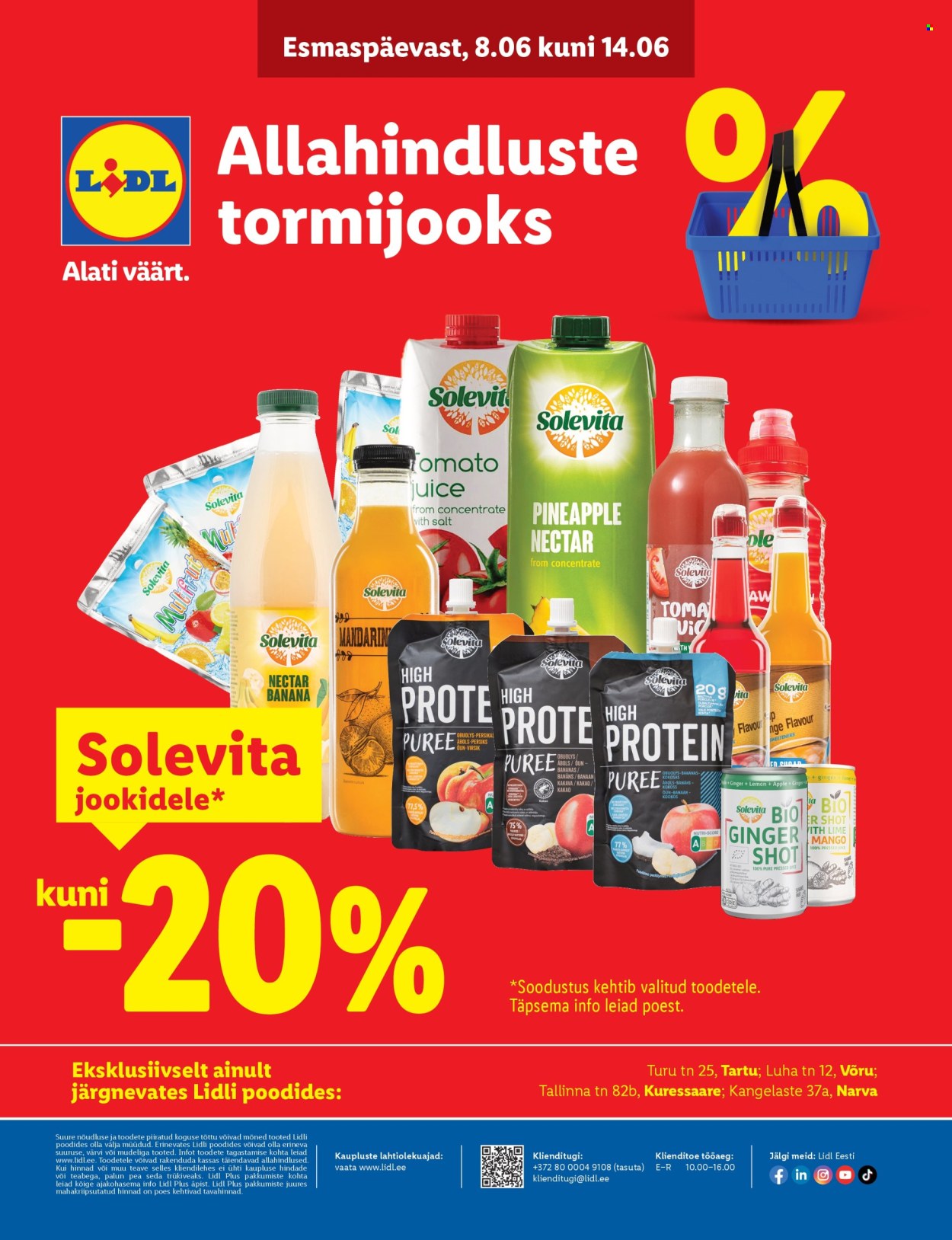 Lidl kliendileht - Allahindluste tormijooks (8.06 - 14.06.2026)